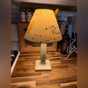 Winnie the Pooh Themed Table Lamp vintage 1990